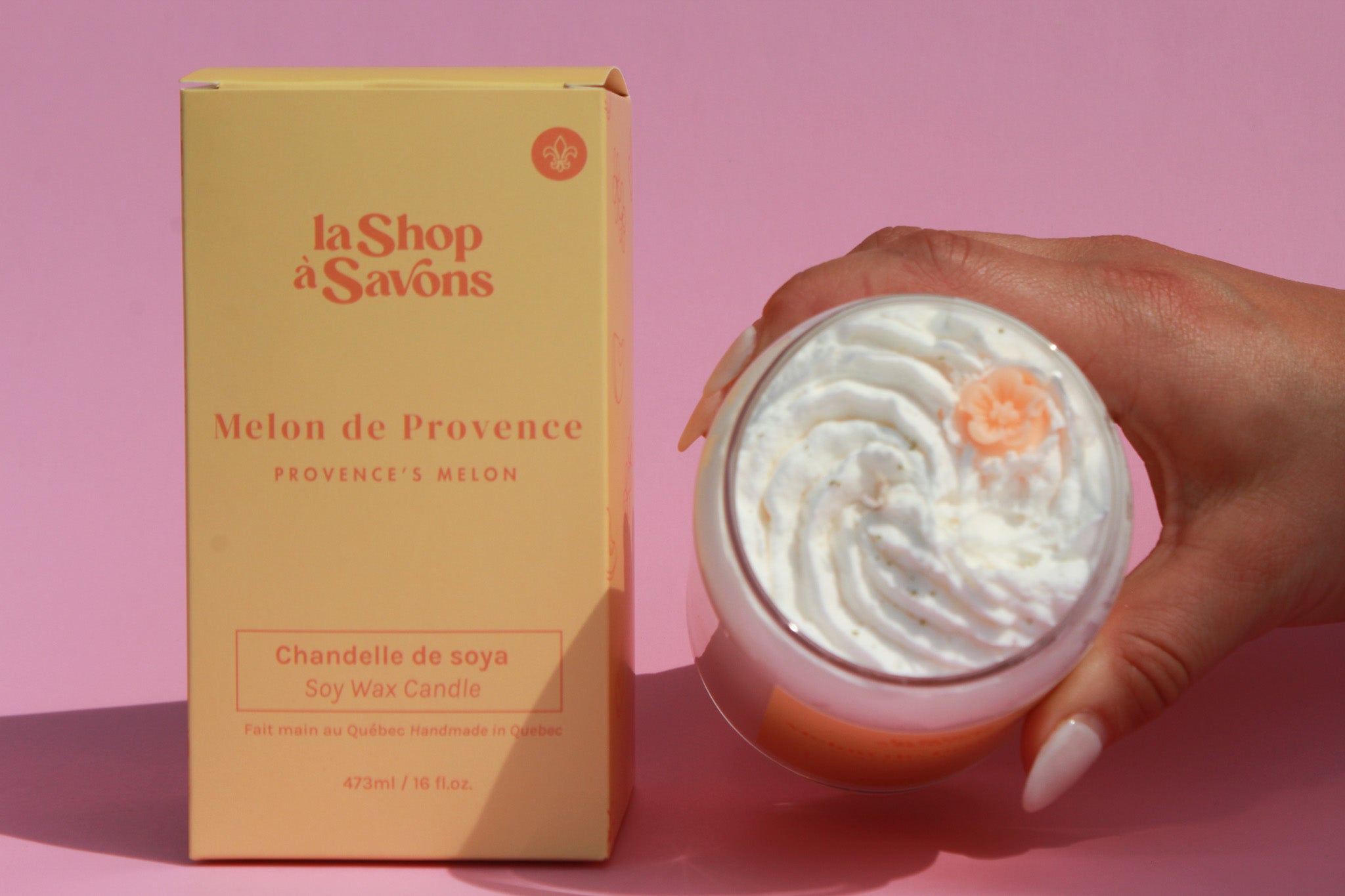 Chandelle de soya 16 oz - Melon de Provence