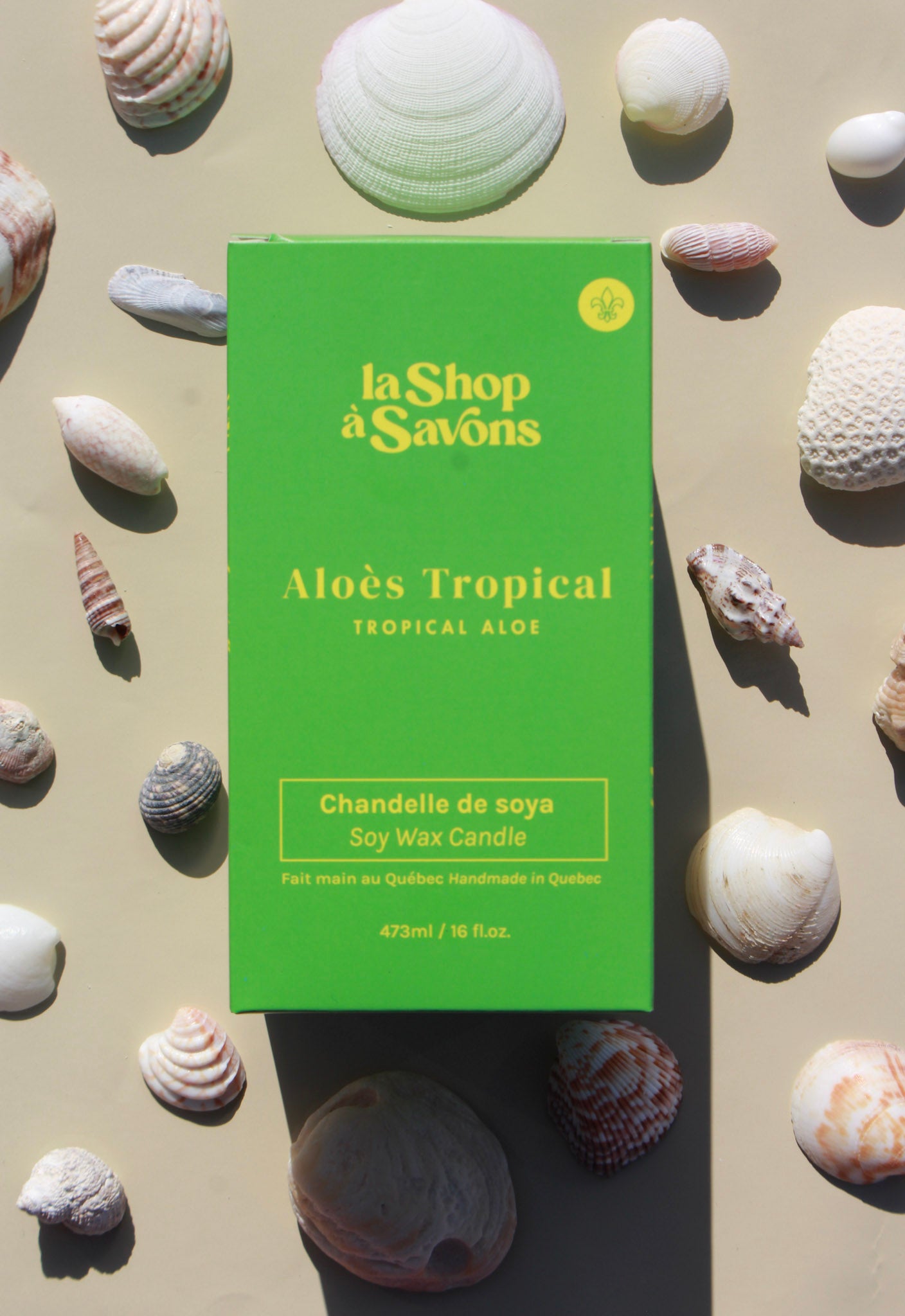 Chandelle de soya 16 oz - Aloès Tropical