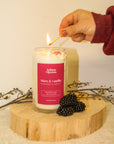 Chandelle de soya 16 oz - Mûre & Vanille