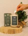 Chandelle de soya 16 oz - Forêt givrée
