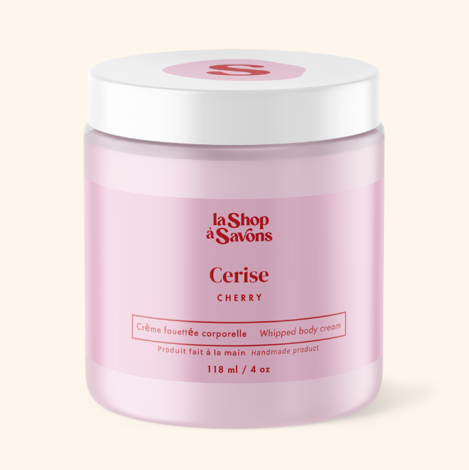 Crème fouettée corporelle  - Cerise