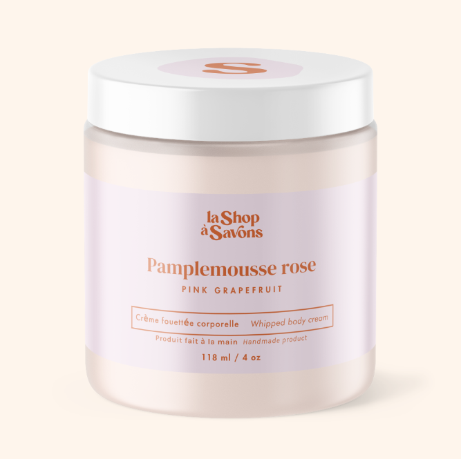 Crème fouettée corporelle - Pamplemousse rose