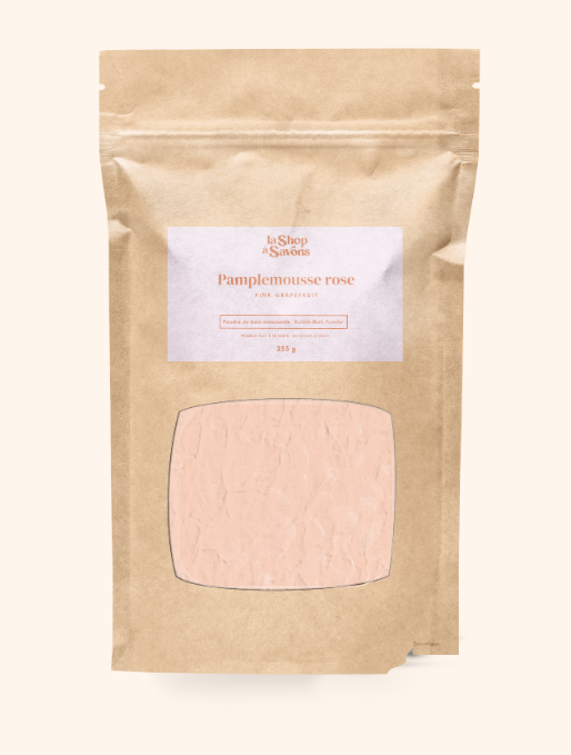 Poudre de bain moussante - Pamplemousse rose