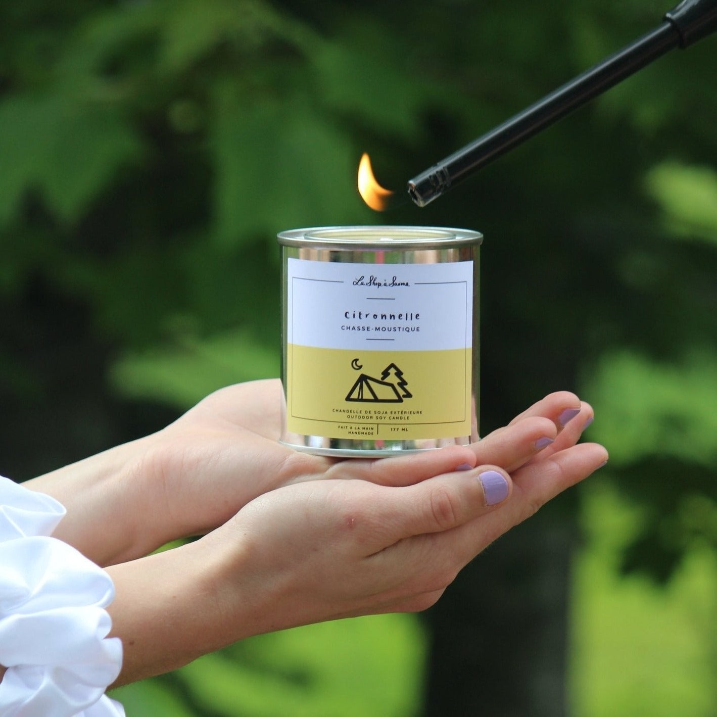 Chandelle - Citronnelle (Chasse-moustique) - La Shop à Savons Inc.
