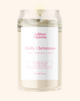 Chandelle de soya 16 oz - Holly Christmas