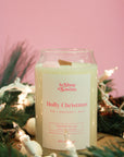 Chandelle de soya 16 oz - Holly Christmas