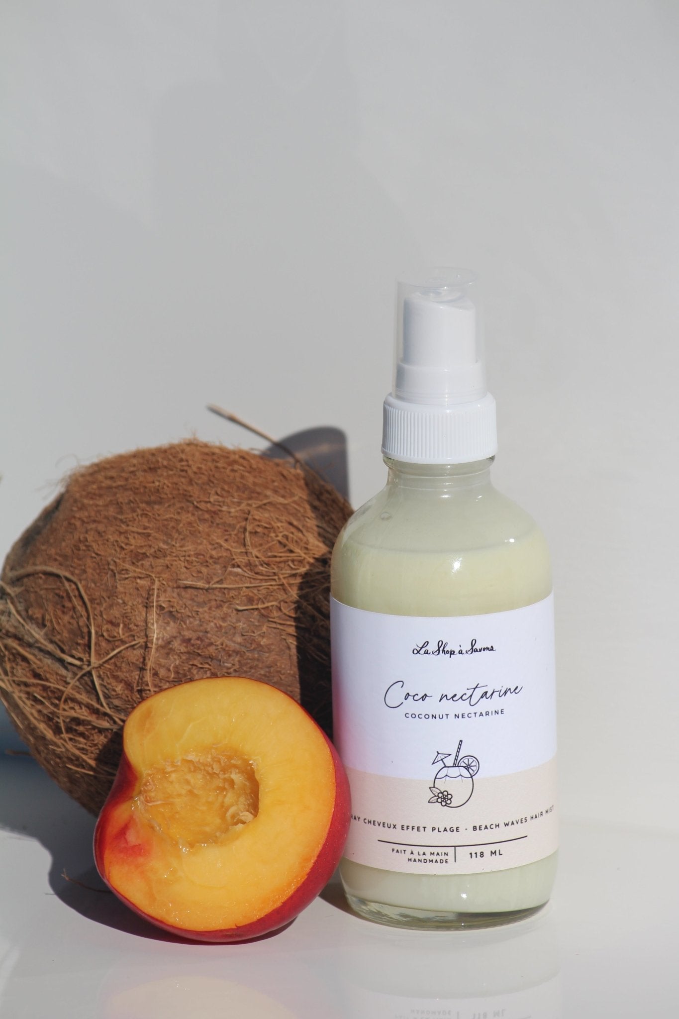 Spray Cheveux Effet Plage - Coco nectarine - La Shop à Savons Inc.